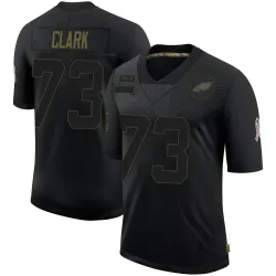 Men's Le'Raven Clark Philadelphia Eagles No.73 Limited 2020 Salute To Service Jersey - Black