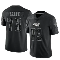 Men's Le'Raven Clark Philadelphia Eagles No.73 Limited Reflective Jersey - Black
