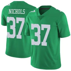 Men's Lew Nichols Philadelphia Eagles No.37 Limited Vapor Untouchable Jersey - Green