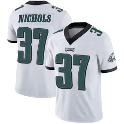 Men's Lew Nichols Philadelphia Eagles No.37 Limited Vapor Untouchable Jersey - White