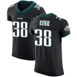 Men's Lewis Cine Philadelphia Eagles No.38 Elite Alternate Vapor Untouchable Jersey - Black