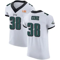 Men's Lewis Cine Philadelphia Eagles No.38 Elite Vapor Untouchable Super Bowl LIX Jersey - White