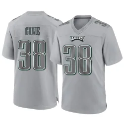 Men's Lewis Cine Philadelphia Eagles No.38 Game Atmosphere Fashion Jersey - Gray