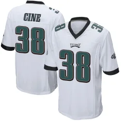 Men's Lewis Cine Philadelphia Eagles No.38 Game Jersey - White