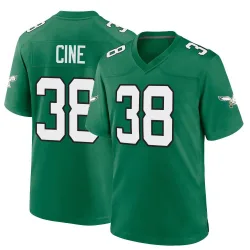Men's Lewis Cine Philadelphia Eagles No.38 Game Kelly Alternate Jersey - Green