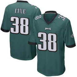 Men's Lewis Cine Philadelphia Eagles No.38 Game Team Color Jersey - Green