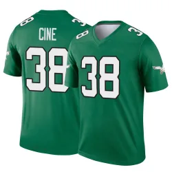 Men's Lewis Cine Philadelphia Eagles No.38 Legend Kelly Alternate Jersey - Green