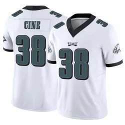Men's Lewis Cine Philadelphia Eagles No.38 Limited Vapor F.U.S.E. Jersey - White