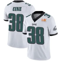 Men's Lewis Cine Philadelphia Eagles No.38 Limited Vapor Untouchable Super Bowl LIX Jersey - White