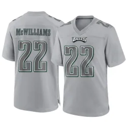 Men's Mac McWilliams Philadelphia Eagles No.22 Game Atmosphere Fashion Jersey - Gray