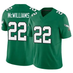 Men's Mac McWilliams Philadelphia Eagles No.22 Limited Kelly Alternate Vapor F.U.S.E. Jersey - Green