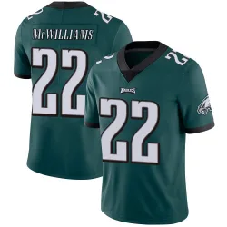 Men's Mac McWilliams Philadelphia Eagles No.22 Limited Midnight Team Color Vapor Untouchable Jersey - Green