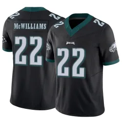 Men's Mac McWilliams Philadelphia Eagles No.22 Limited Vapor F.U.S.E. Jersey - Black