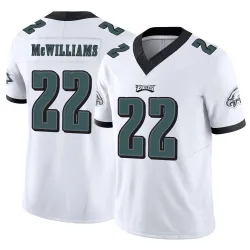 Men's Mac McWilliams Philadelphia Eagles No.22 Limited Vapor F.U.S.E. Jersey - White