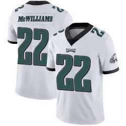 Men's Mac McWilliams Philadelphia Eagles No.22 Limited Vapor Untouchable Jersey - White