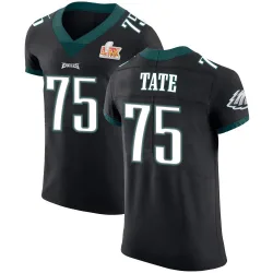 Men's Marcus Tate Philadelphia Eagles No.75 Elite Alternate Vapor Untouchable Super Bowl LIX Jersey - Black