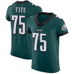 Men's Marcus Tate Philadelphia Eagles No.75 Elite Midnight Team Color Vapor Untouchable Jersey - Green