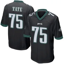 Men's Marcus Tate Philadelphia Eagles No.75 Game Alternate Jersey - Black