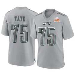 Men's Marcus Tate Philadelphia Eagles No.75 Game Atmosphere Fashion Super Bowl LIX Jersey - Gray