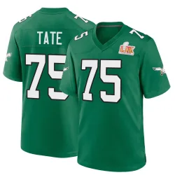 Men's Marcus Tate Philadelphia Eagles No.75 Game Kelly Alternate Super Bowl LIX Jersey - Green