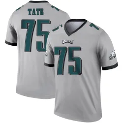 Men's Marcus Tate Philadelphia Eagles No.75 Legend Silver Inverted Jersey
