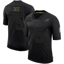 Men's Marcus Tate Philadelphia Eagles No.75 Limited 2020 Salute To Service Jersey - Black