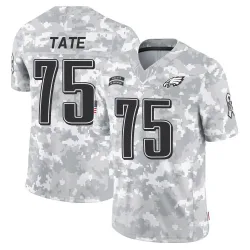 Men's Marcus Tate Philadelphia Eagles No.75 Limited 2024 Salute to Service Jersey - Arctic Camo