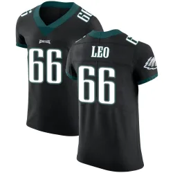 Men's Matt Leo Philadelphia Eagles No.66 Elite Alternate Vapor Untouchable Jersey - Black