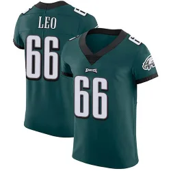 Men's Matt Leo Philadelphia Eagles No.66 Elite Midnight Team Color Vapor Untouchable Jersey - Green