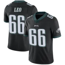 Men's Matt Leo Philadelphia Eagles No.66 Limited Alternate Vapor Untouchable Jersey - Black