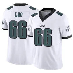 Men's Matt Leo Philadelphia Eagles No.66 Limited Vapor F.U.S.E. Jersey - White