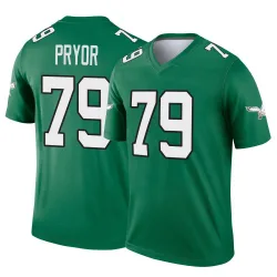 Men's Matt Pryor Philadelphia Eagles No.79 Legend Kelly Alternate Jersey - Green