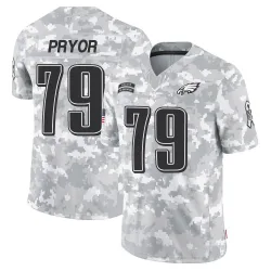 Men's Matt Pryor Philadelphia Eagles No.79 Limited 2024 Salute to Service Jersey - Arctic Camo