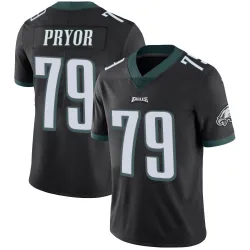 Men's Matt Pryor Philadelphia Eagles No.79 Limited Alternate Vapor Untouchable Jersey - Black