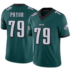 Men's Matt Pryor Philadelphia Eagles No.79 Limited Vapor F.U.S.E. Jersey - Green