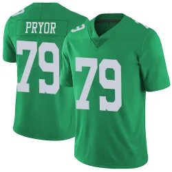 Men's Matt Pryor Philadelphia Eagles No.79 Limited Vapor Untouchable Jersey - Green