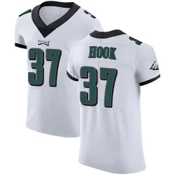 Men's Maxen Hook Philadelphia Eagles No.37 Elite Vapor Untouchable Jersey - White