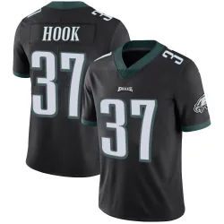 Men's Maxen Hook Philadelphia Eagles No.37 Limited Alternate Vapor Untouchable Jersey - Black