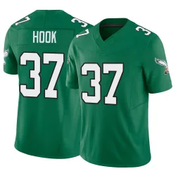 Men's Maxen Hook Philadelphia Eagles No.37 Limited Kelly Alternate Vapor F.U.S.E. Jersey - Green