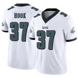 Men's Maxen Hook Philadelphia Eagles No.37 Limited Vapor F.U.S.E. Jersey - White