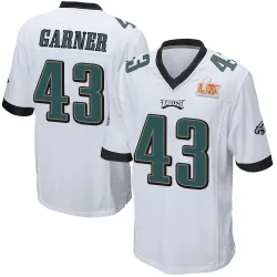 Men's Mekhi Garner Philadelphia Eagles No.43 Game Super Bowl LIX Jersey - White