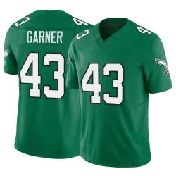 Men's Mekhi Garner Philadelphia Eagles No.43 Limited Kelly Alternate Vapor F.U.S.E. Jersey - Green
