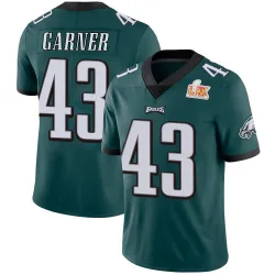 Men's Mekhi Garner Philadelphia Eagles No.43 Limited Midnight Team Color Vapor Untouchable Super Bowl LIX Jersey - Green