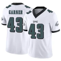 Men's Mekhi Garner Philadelphia Eagles No.43 Limited Vapor F.U.S.E. Jersey - White