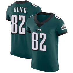 Men's Mike Quick Philadelphia Eagles No.82 Elite Midnight Team Color Vapor Untouchable Jersey - Green