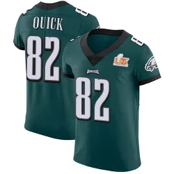 Men's Mike Quick Philadelphia Eagles No.82 Elite Midnight Team Color Vapor Untouchable Super Bowl LIX Jersey - Green