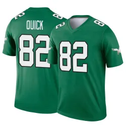 Men's Mike Quick Philadelphia Eagles No.82 Legend Kelly Alternate Jersey - Green