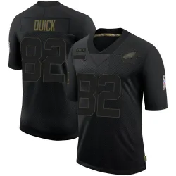 Men's Mike Quick Philadelphia Eagles No.82 Limited 2020 Salute To Service Jersey - Black