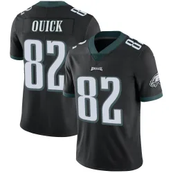 Men's Mike Quick Philadelphia Eagles No.82 Limited Alternate Vapor Untouchable Jersey - Black