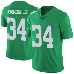 Men's Montrell Johnson Jr. Philadelphia Eagles No.34 Limited Vapor Untouchable Jersey - Green